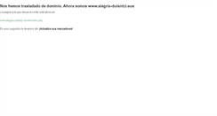 Desktop Screenshot of alegriadulantzi.com